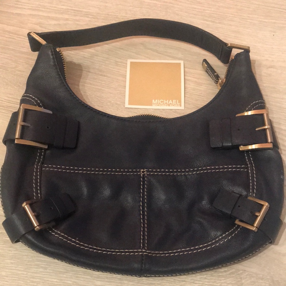 Michael Kors Blue Leather Handbag